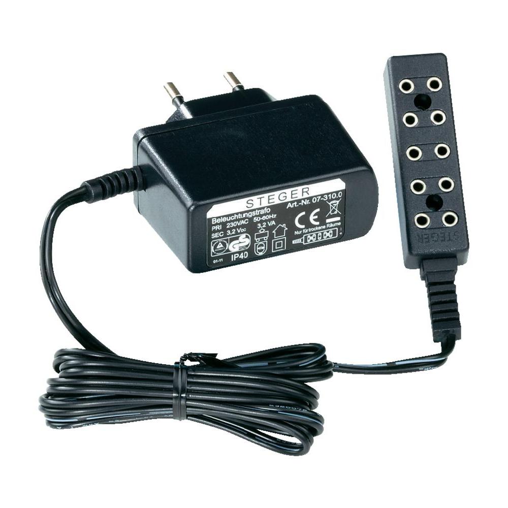 E10 Für 3,5V Trafo Rote LED Lämpchen mit Kabel und Stecker 