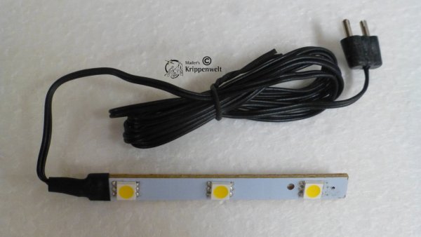 Elektrisches Krippenzubehör LED Streifen mit Stecker 1LED auf 2cm in blau 