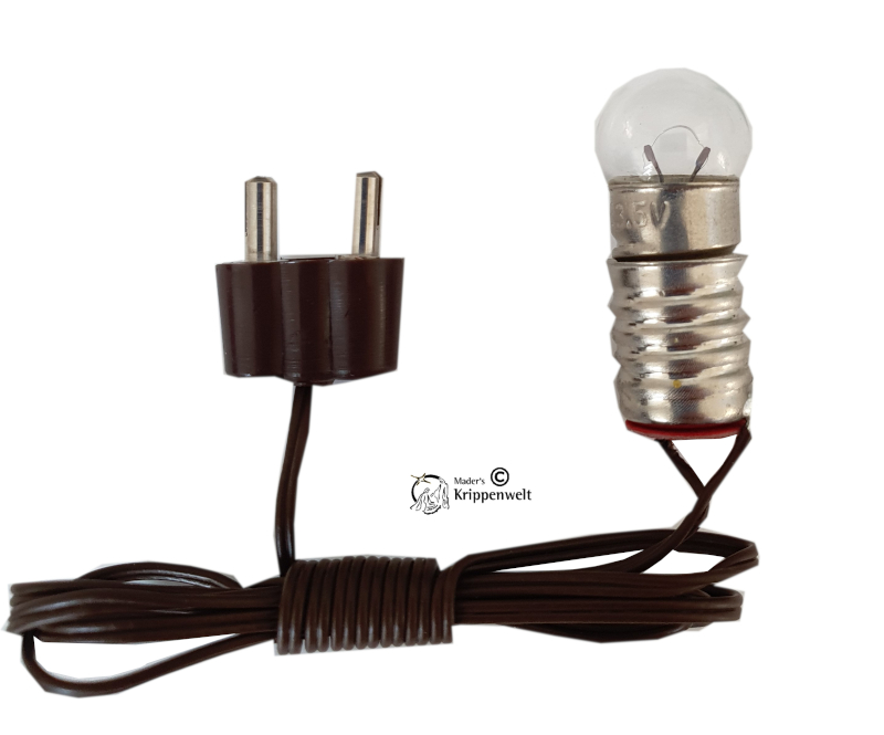 Glühbirne Lämpchen E10 elektrisches Zubehör für Krippen, Kleinteile-Ersatzteile, Krippenbeleuchtung