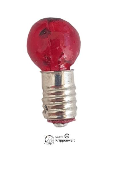 E5,5 Schraubbirne rot als Ersatzbirnchen für Krippenbeleuchtung